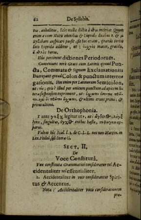 Sect. II. De Voce Constituta.
