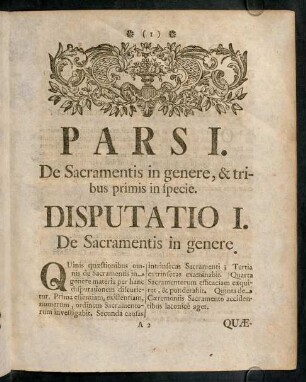 1-286, Disputatio I.