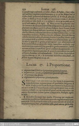 Locus 17. à Proportione