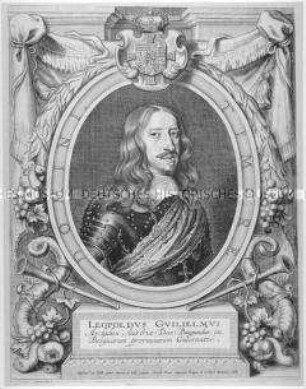 Bildnis von Erzherzog Leopold Wilhelm, Hochmeister des Deutschen Ordens - Abgesandter zur Friedenskonferenz in Münster 1648 (Westfälischer Friede)