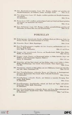 Porzellan (Nr. 803-884)