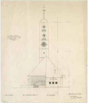 Gsaenger, Gustav; Ingolstadt (Bayern); Ev. Kirche St. Markus - Südseite (Ansicht)