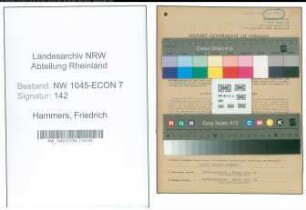 Entnazifizierung Friedrich Hammers , geb. 28.12.1894 (Buchdrucker)