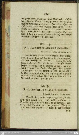 Nr. 73. G. M. Armfeldt an Fräulein Rudenschöld. Neapolis den 28sten December 1793