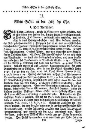 LI. Allein GOtt in der Höh sey Ehr.