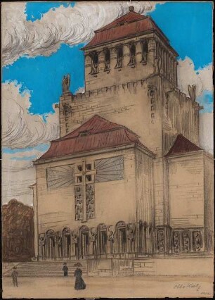 Lutherkirche: Perspektivische Ansicht
