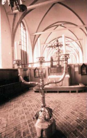 Ebstorf: Refektorium mit Kerzenhalter