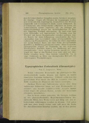 Typographischer Farbendruck (Chromotypie)