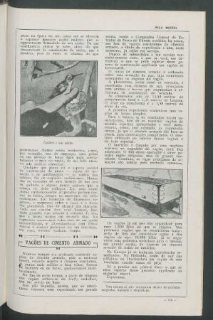 Vagões de cimento armado