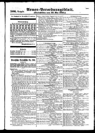 506.Ausgabe. Donnerstag, 27. Mai 1915