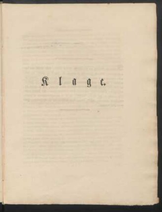 Klage