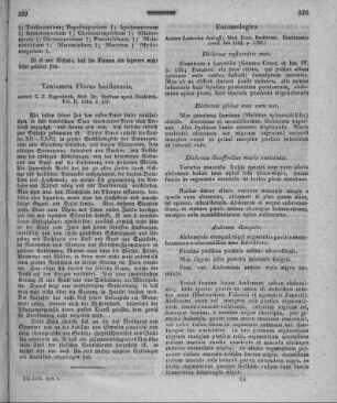 Entomologica / autore Ludovico Imhoff, Med. Doct., Basileensi