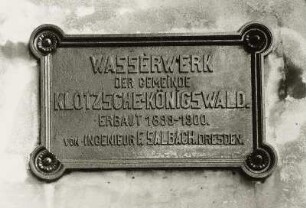 Erinnerungstafel für Wasserbauingenieur Franz Salbach