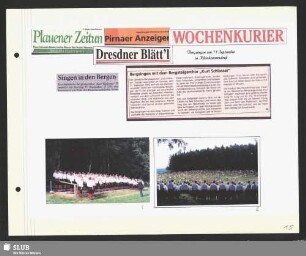 Bergsingen am Kleinhennersdorfer Stein (Bild 1) : Dirigent: Axel Langmann