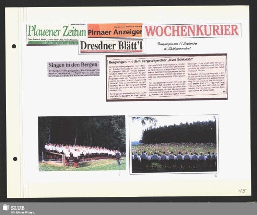 Bergsingen am Kleinhennersdorfer Stein (Bild 1) : Dirigent: Axel Langmann