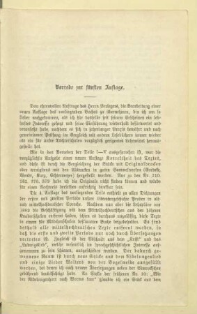 Vorrede zur fünften Auflage