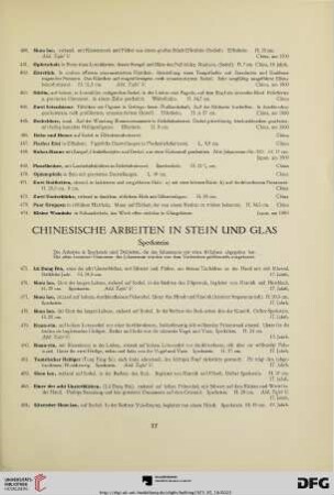 Chinesische Arbeiten in Stein und Glas (Nr. 475-550)