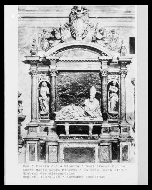 Grabmal des Kardinals Antonio Michele Bonelli, gen. Cardinale Alessandrino (gest. 1598)