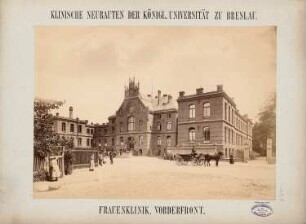 Universität Breslau Klinische Neubauten. Frauenklinik: Vorderansicht