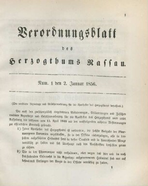 2. Januar-20. December 1856= Num. 1-27