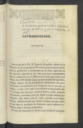 T. 3: Explicación de las laminas pertenecientes a la historia antigua de México y a la su conquista, etc.