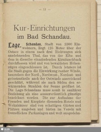 Kur-Einrichtungen im Bad Schandau