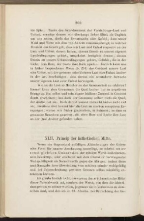 XLII. Princip der ästhetischen Mitte.