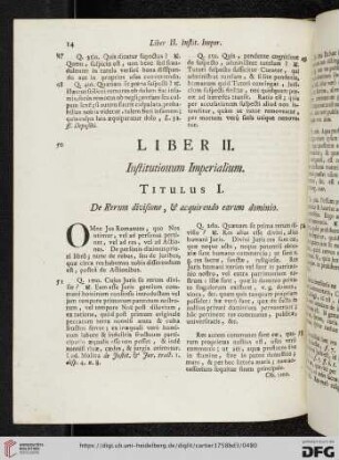 Liber II. Institutionum Imperialium