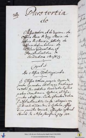 Pars Tertia. De missis votivis, et de requiem…