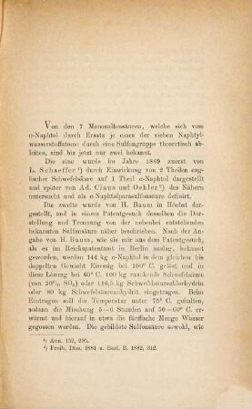 Beiträge zur Kenntniss der ??-Naphtol-??-Monosulfonsäure : Inaug.-Diss.