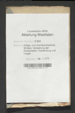 Das Landeskapital des Christian v. Ketteler vom 11.5.1667