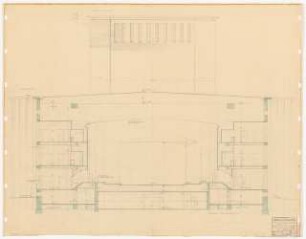 Schauspielhaus, Bochum: Zuschauerhaus: Querschnitt 1:50