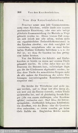 Von den Knochenbrüchen