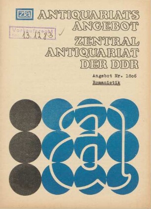 Nr. 1806: Romanistik