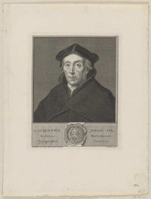 Bildnis des Laurentius Johan. Fil.