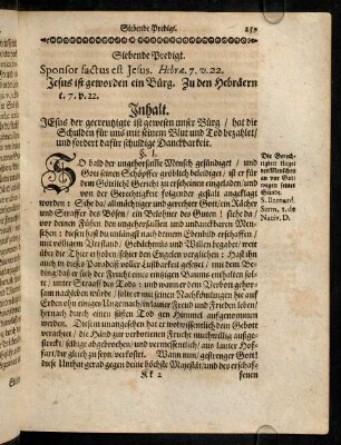 259-266, Siebende Predigt