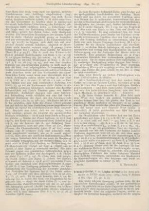 439-444 [Rezension] Seeberg, Reinhold, Der Apologet Aristides