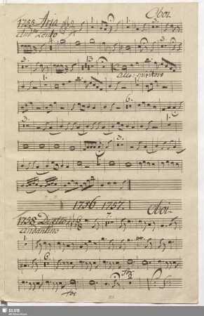 1755. Aria: Idol mio saro costante / Cimarosa, D.