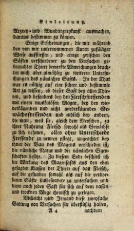 Untersuchungen über die Natur und den verschiedenen Gebrauch des Magensafts in der Arzneywissenschaft und Wundarzneykunst