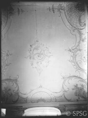 Potsdam, Stadtschloss, Arbeits- und Schlafzimmer Friedrich II., R.:6, Decke im Alkoven.