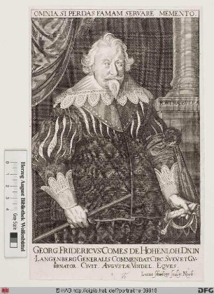 Bildnis Georg Friedrich Graf zu H.-Langenburg Hohenlohe