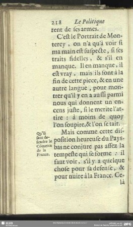 Qu´il faut defendre le commerce de France