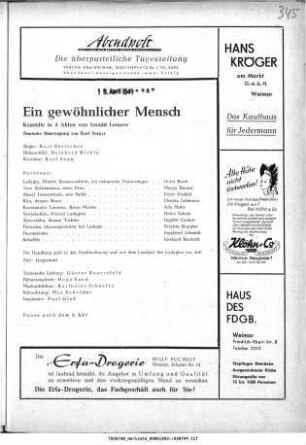 Ein gewöhnlicher Mensch