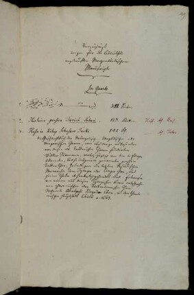 Verzeichniß einiger für die Bibliothek angekauften Morgenländischen Manuscripte.