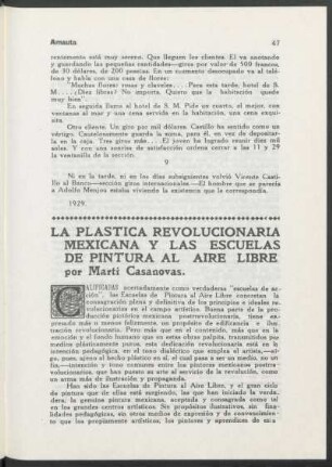 La plástica revolucionaria mexicana y las escuelas de pintura al aire libre