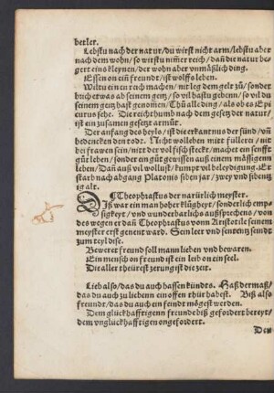 Theophrastus der narürlich meyster.