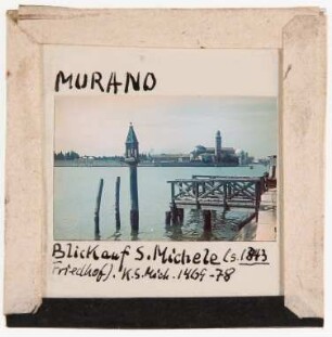 Murano: Blick auf San Michele (Foto 1943)