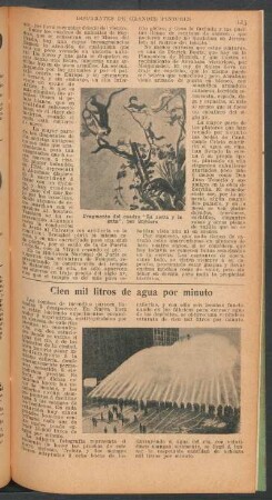 Cien mil litros de agua por minuto