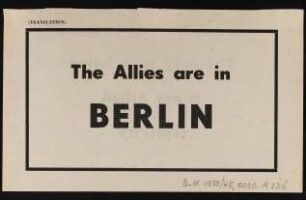 The Allies are in BERLIN