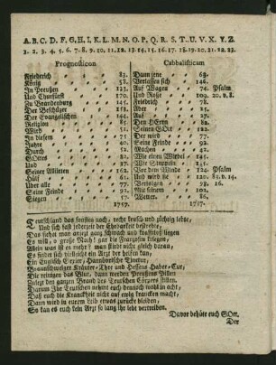 Prognosticon Cabbalisticam